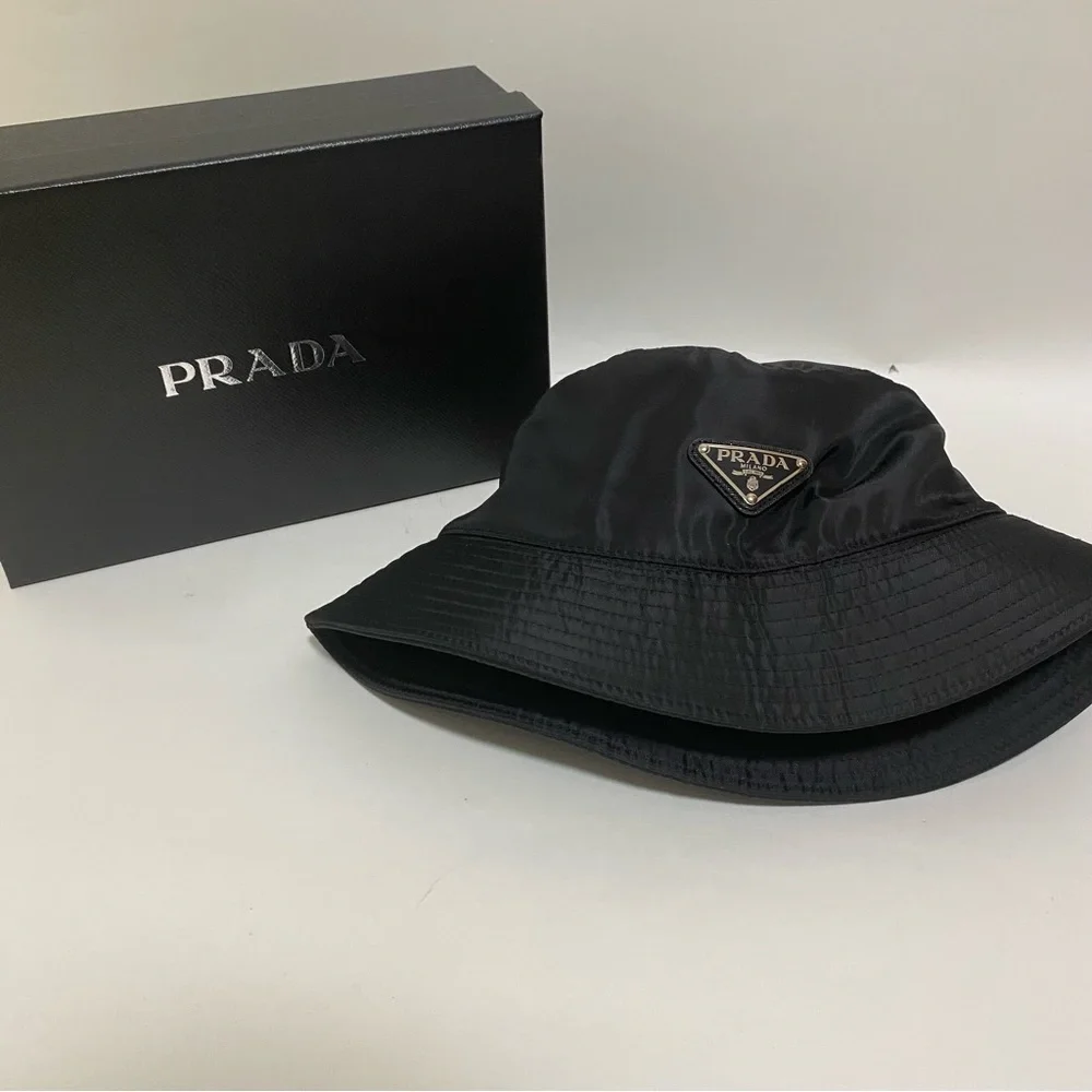 Prada Black Bucket Hat - Picture 6 of 7